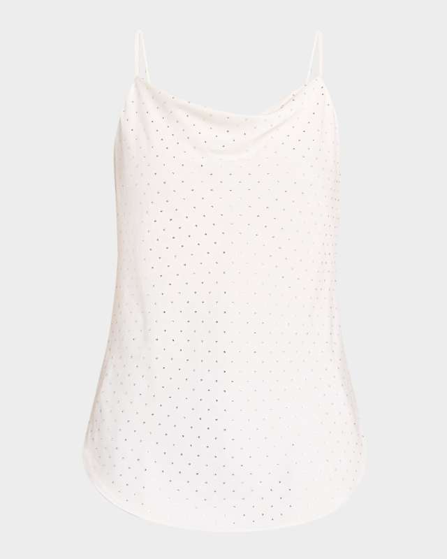Marta Cowl-Neck Rhinstone Cami